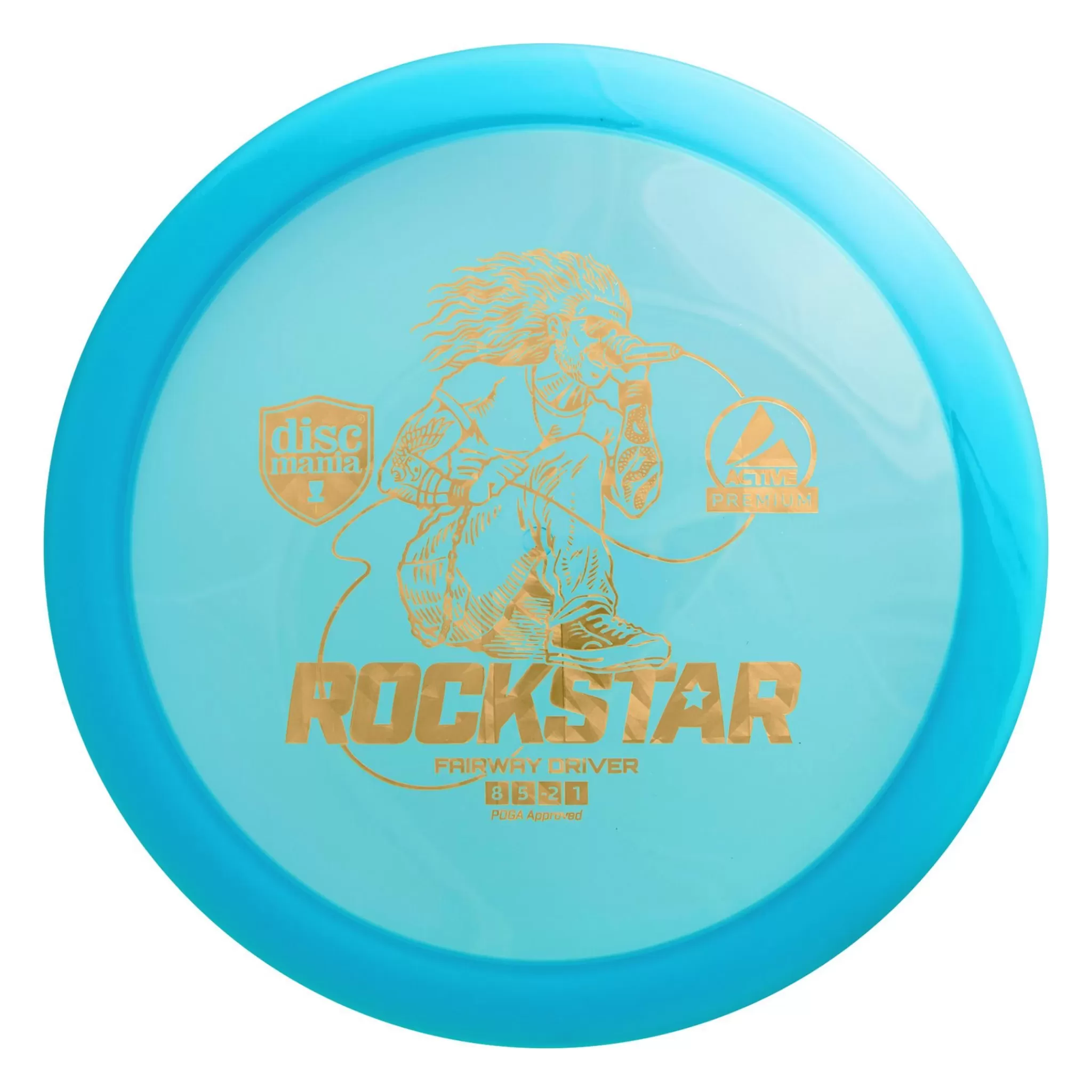 DISCMANIA Active Premium Driver Rockstar Yellow, Driver Frisbeegolf