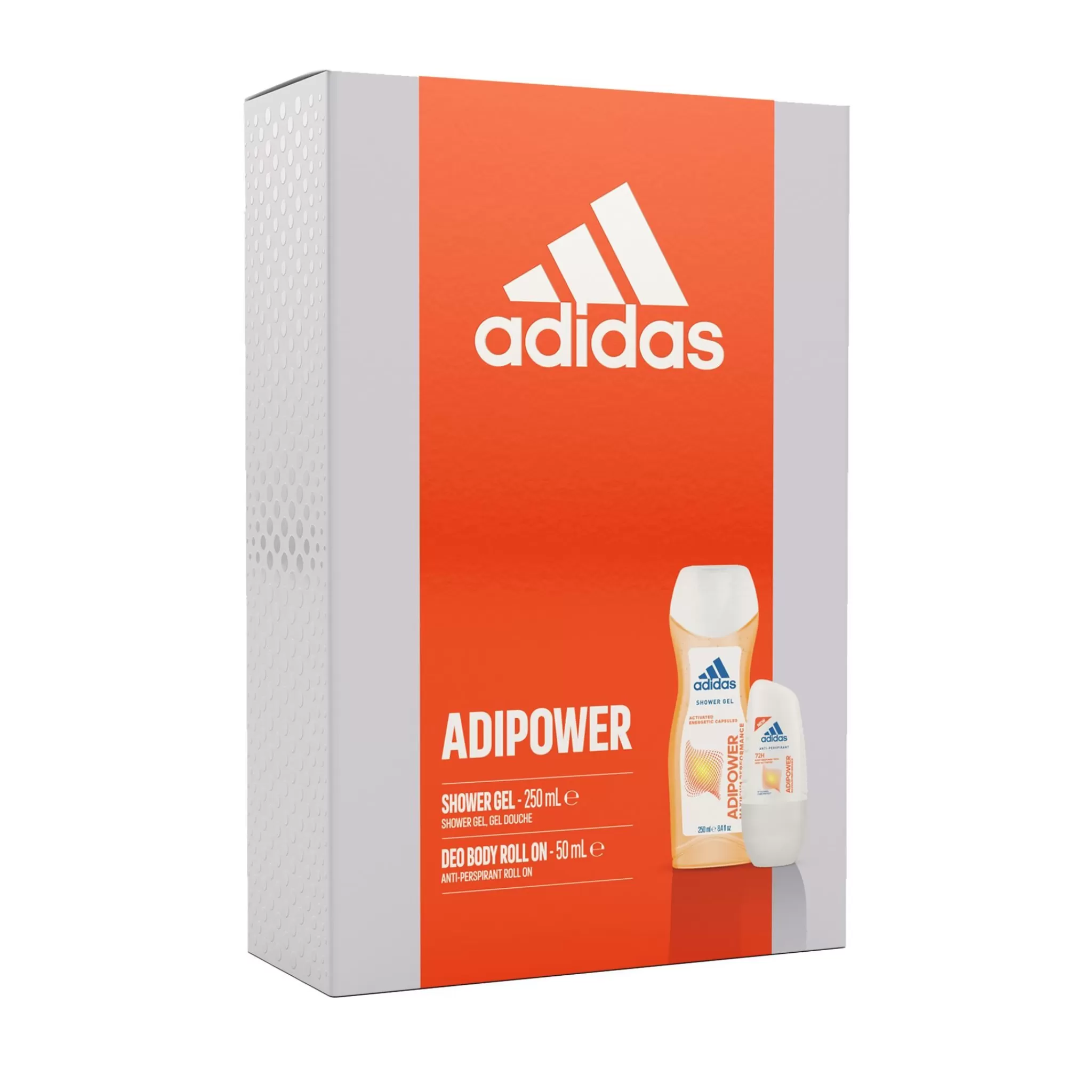 adidas Adipower (Dame) Showergel 250Ml + Roll-On 50 Ml, Dusjsape/Deodorant Dame