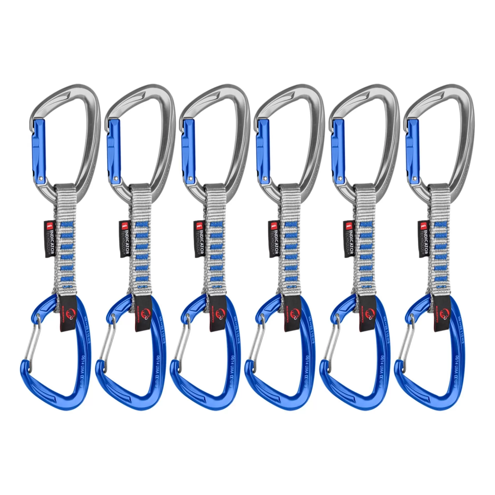 mammut Crag Keylock Wire 10 Cm Indicator 6-Pack, Slynge