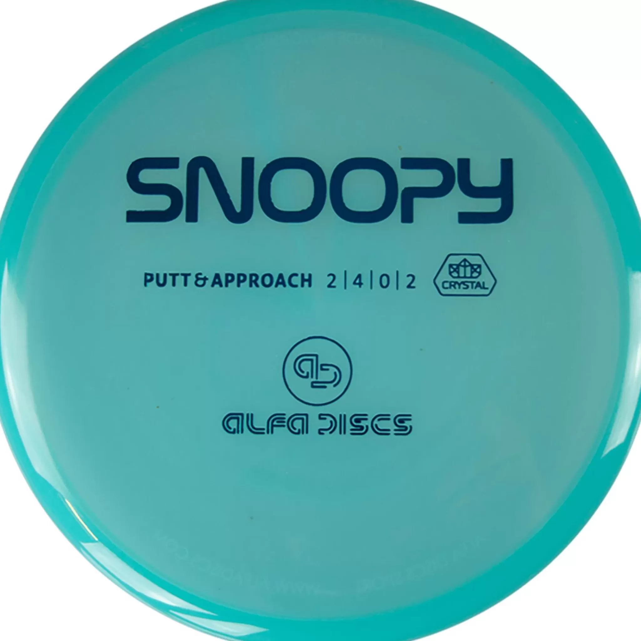 ALFA DISC Crystal Line Putter Snoopy, Putter Frisbeegolf