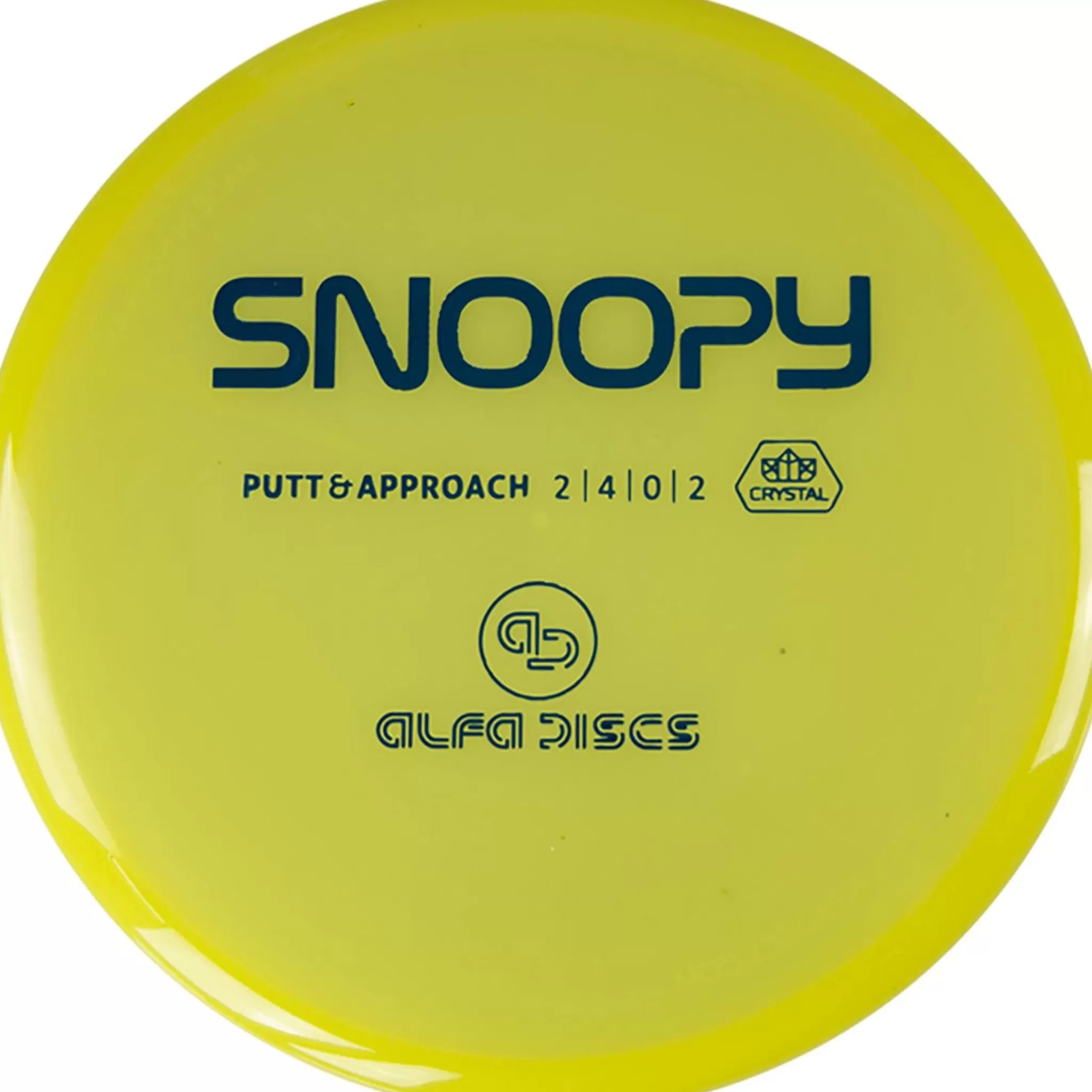 ALFA DISC Crystal Line Putter Snoopy, Putter Frisbeegolf