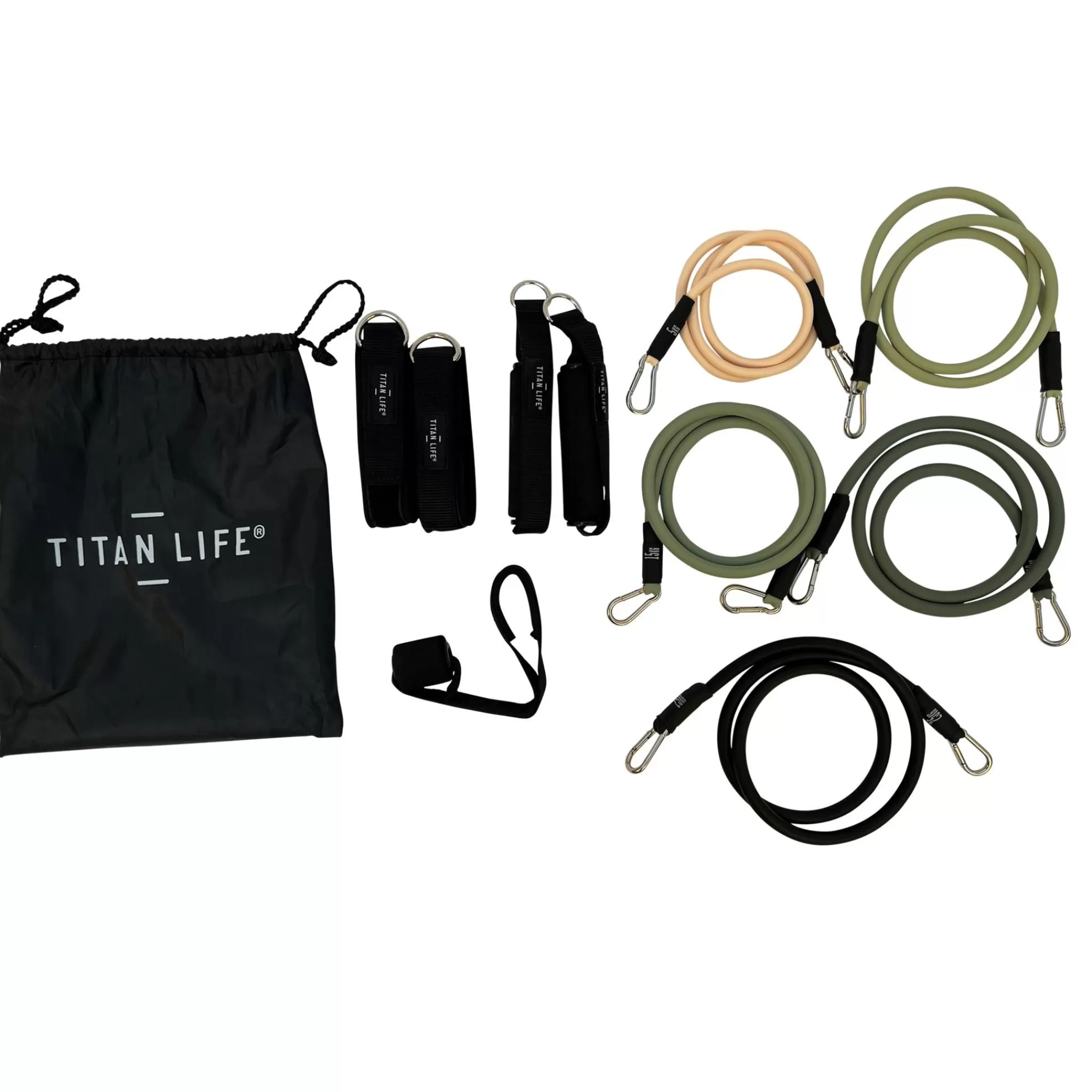 TITAN LIFE Exercise Tube Set, Motstandsband Sett