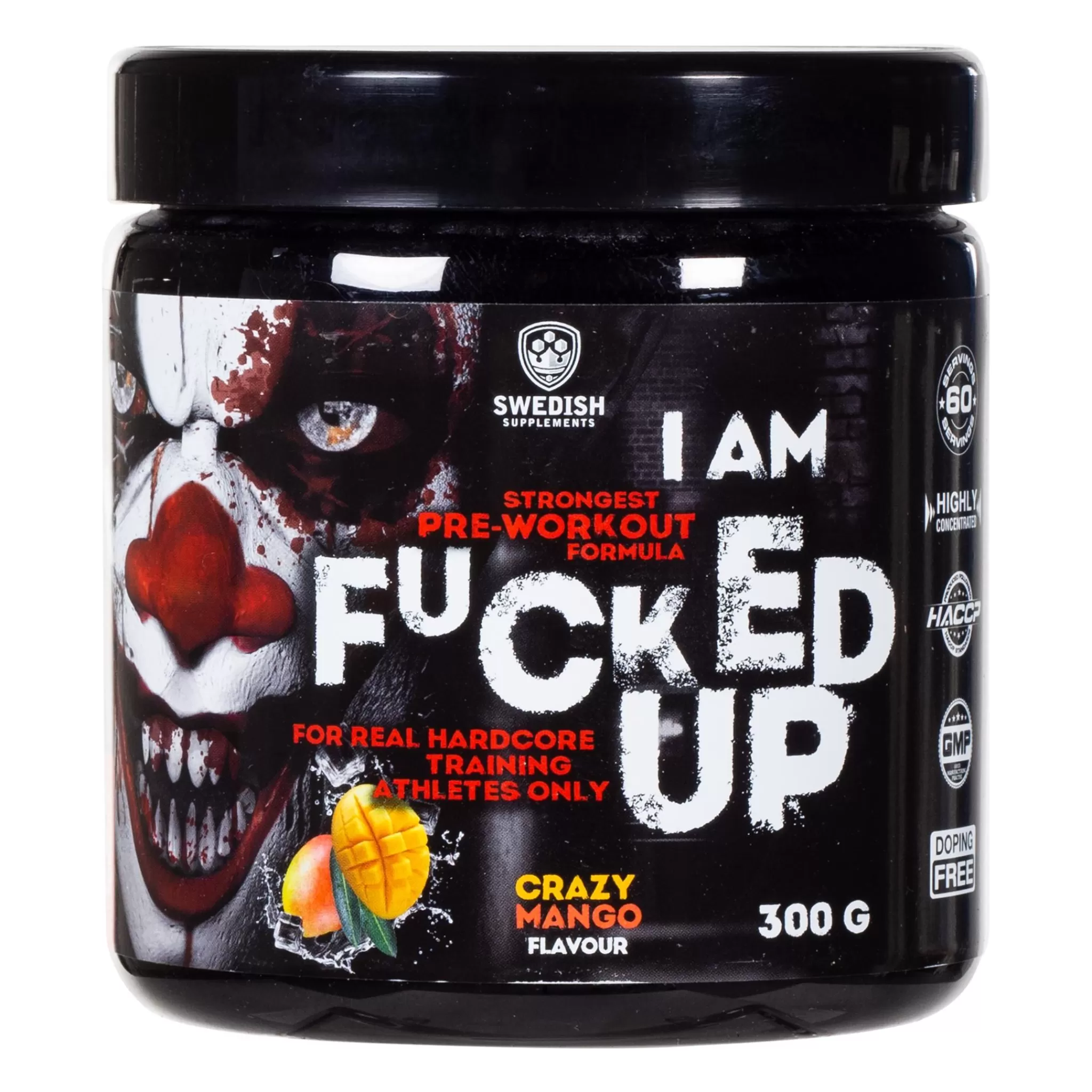 Swedish Supplements F#Cked Up Joker Edition 300G Crazy Mango, Kosttilskudd