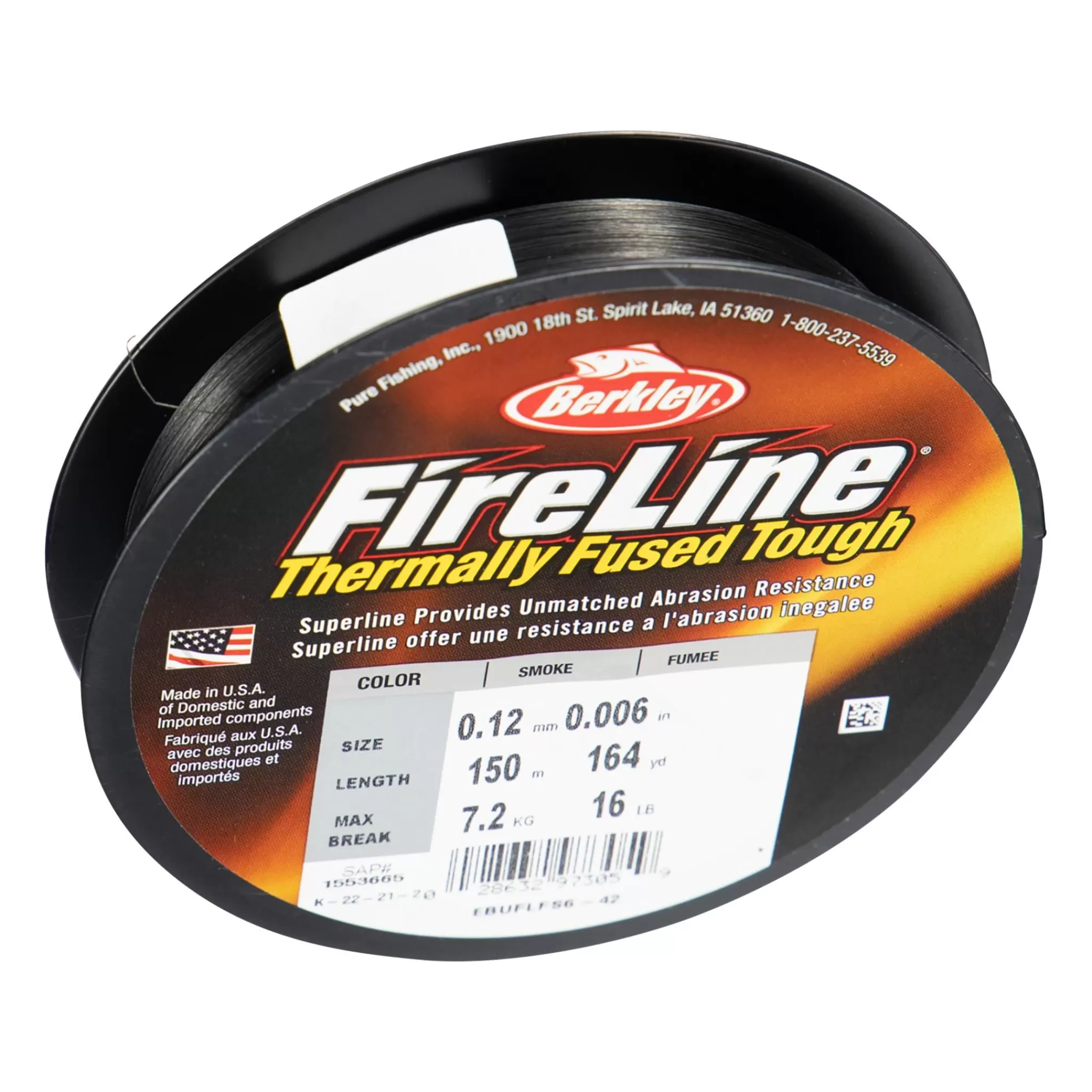 berkley Fireline 150M Smoke, Multifilament