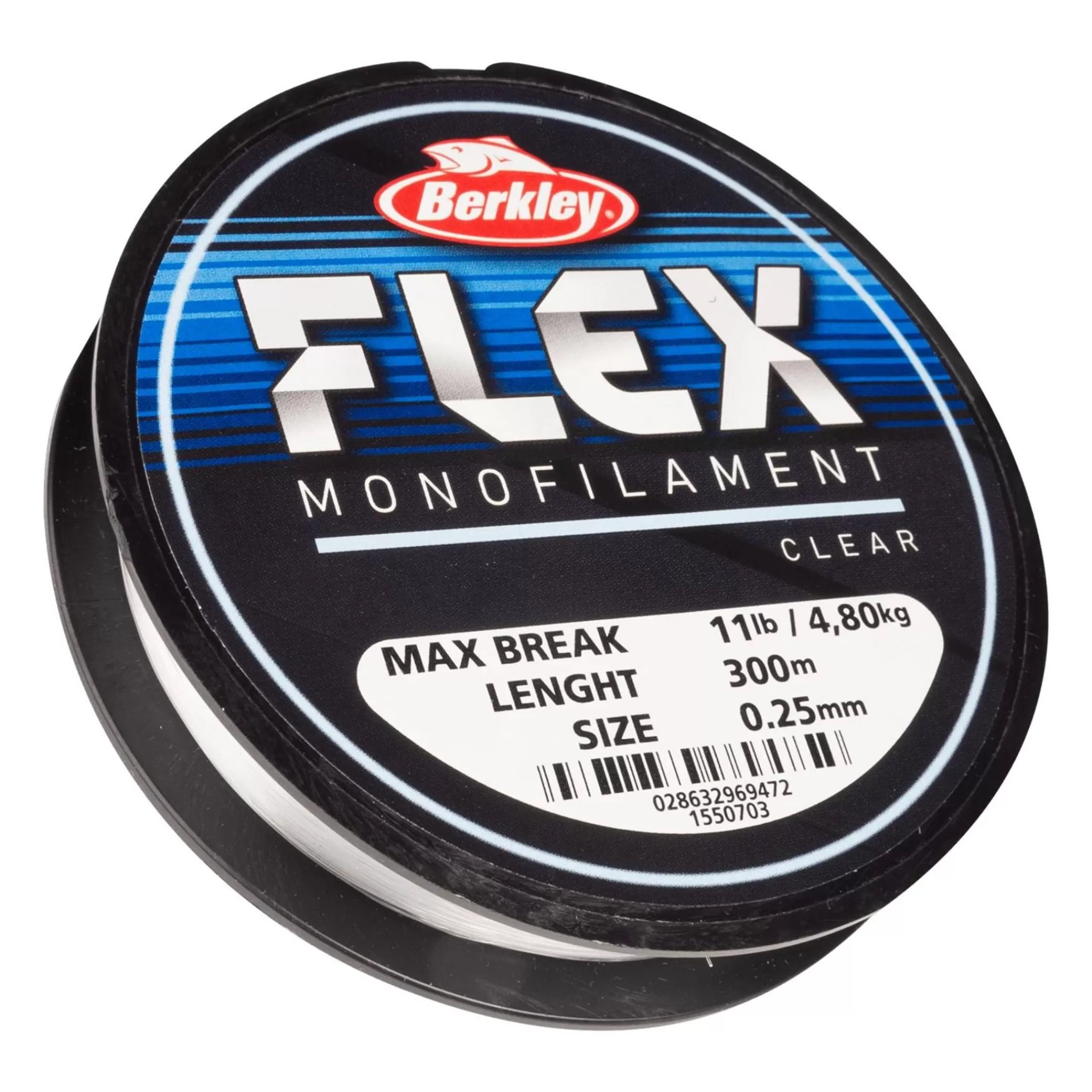 berkley Flex Mono 300M 0,20 Clear, Fiskesene Monofilament