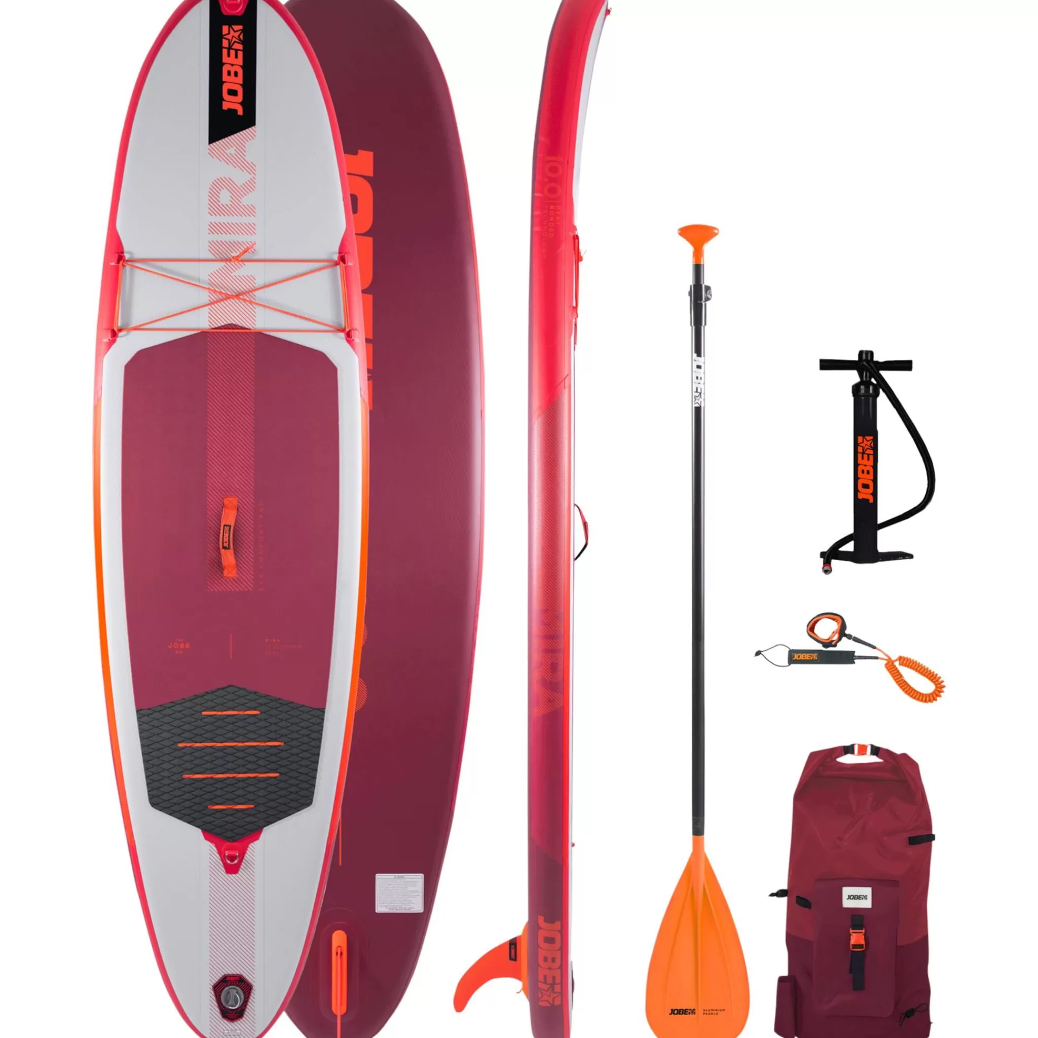 Jobe Mira 10.0 Inflatable Paddle Board Package, Padlebrett