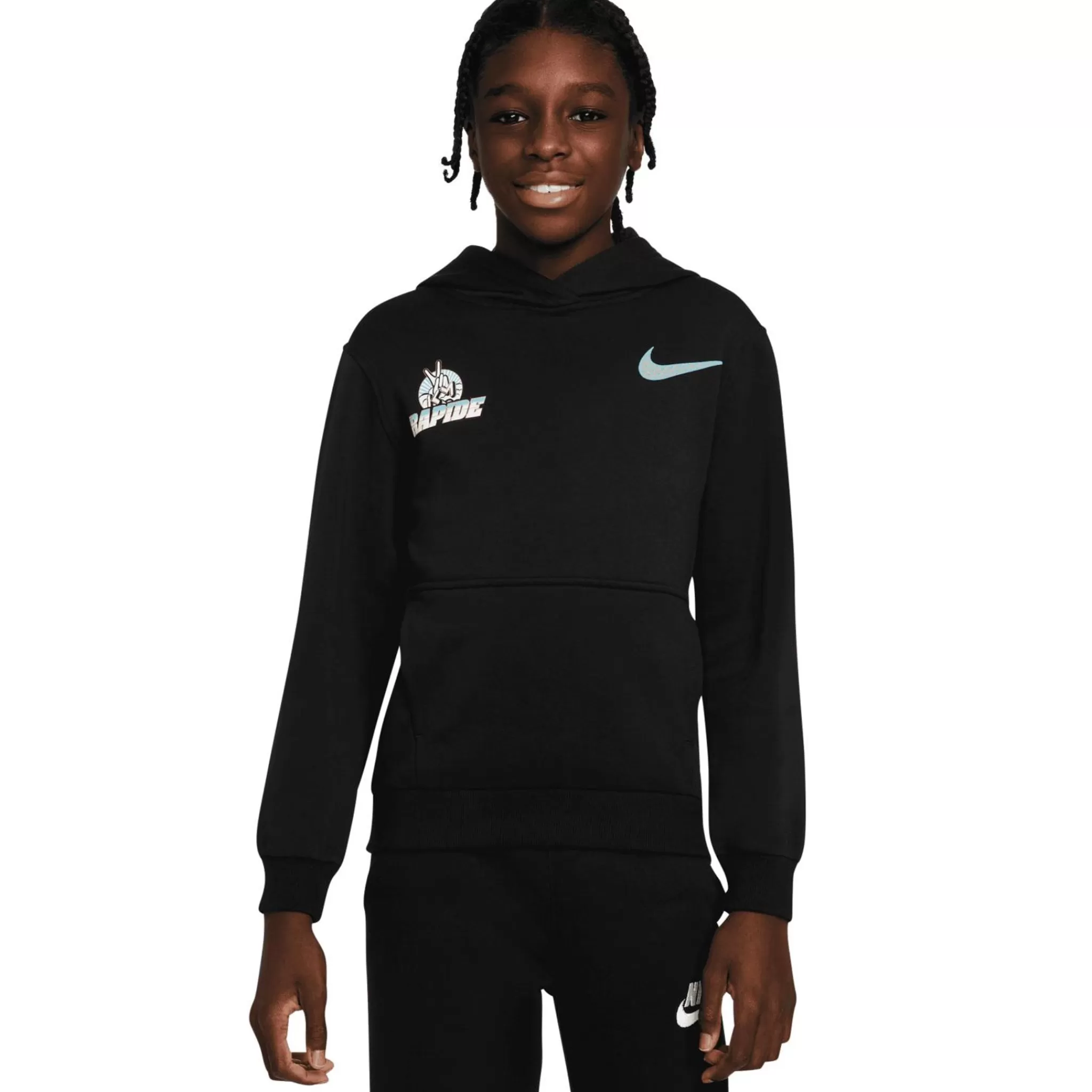 nike Kylian Mbappe Sportswear Fleece Hoodie, Hettegenser, Junior