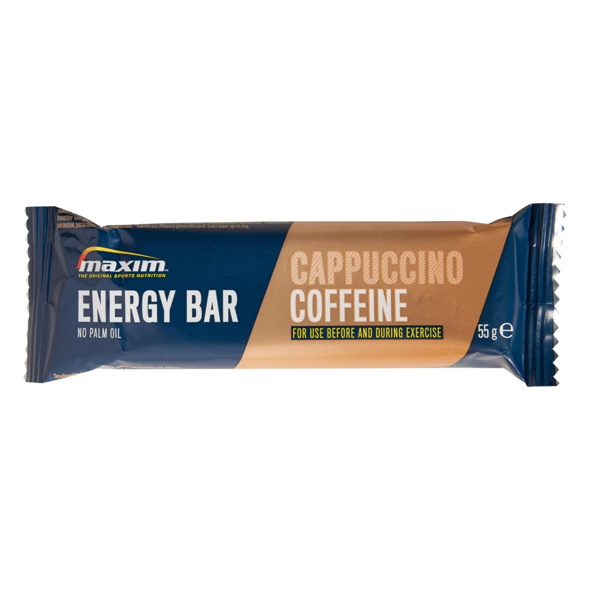 maxim Energy Bar 55G Cappuccino Caffeine, Energibar