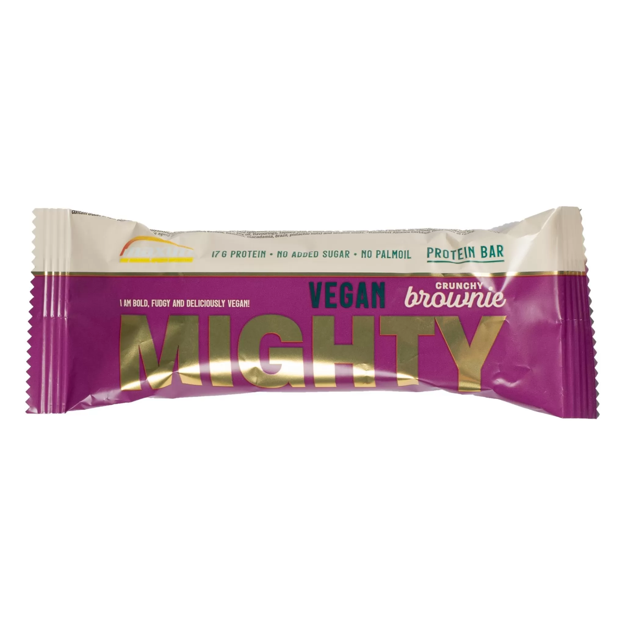 maxim Mighty Vegan Crunchybrownie 12X55G, Proteinbar