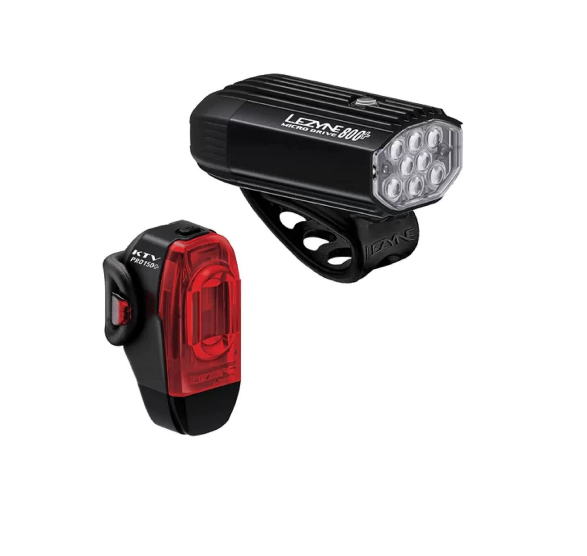 LEZYNE Micro Drive 800+/Ktv Drive Pro + Pair, Lyktesett, Sykkellykter