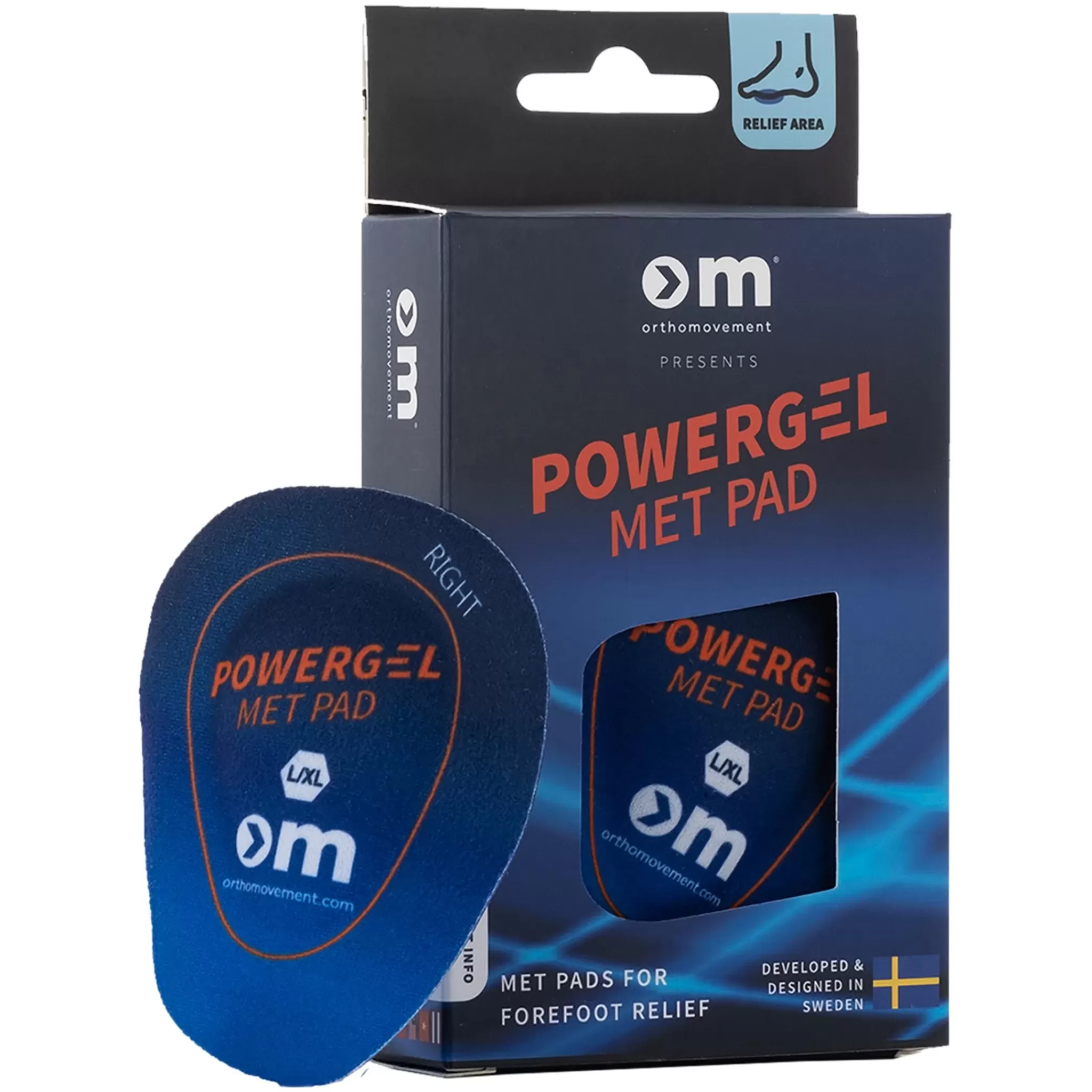 Ortho Movement Om Met Pad - One Color, Powergel Forfotpute