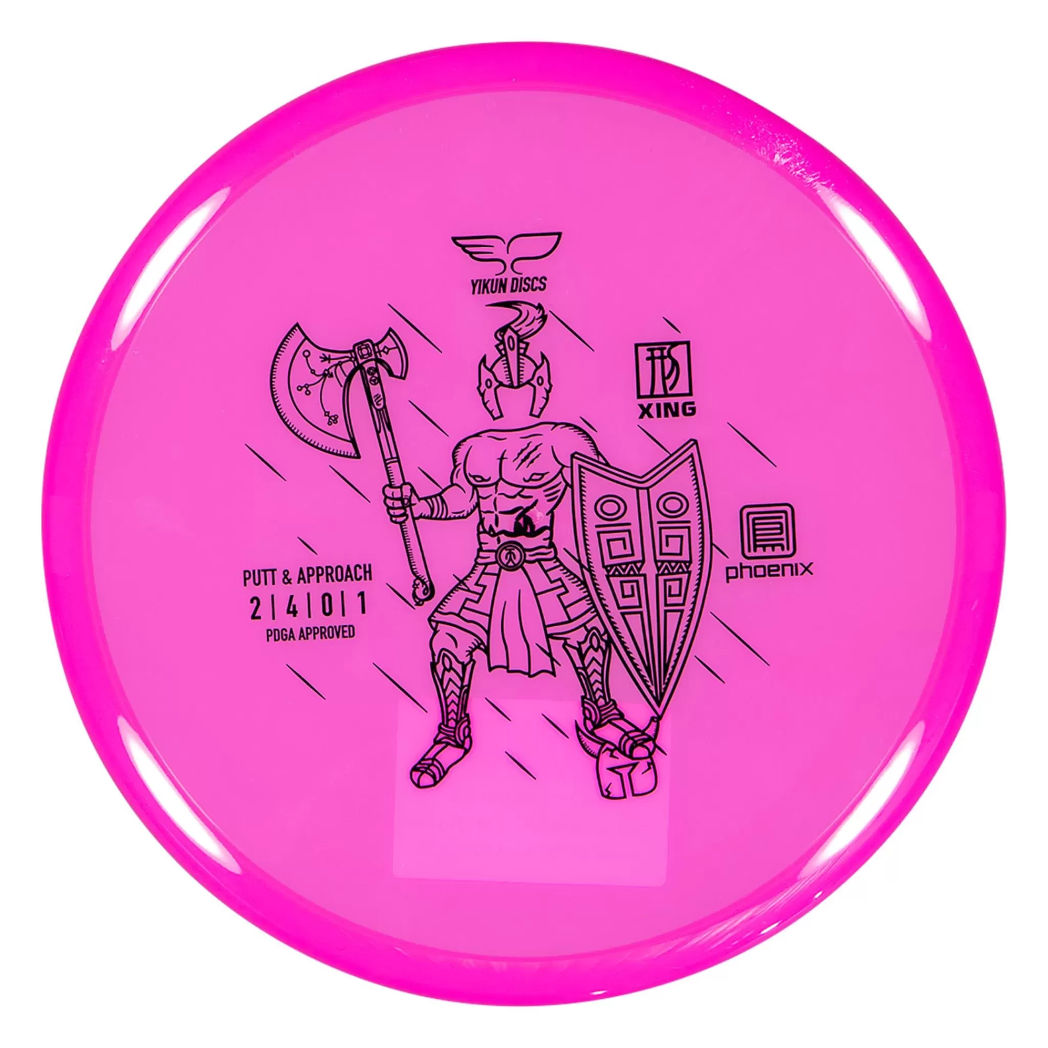 Yikun Phoenix Putter Xing, 170-175G Pink, Putter Frisbeegolf