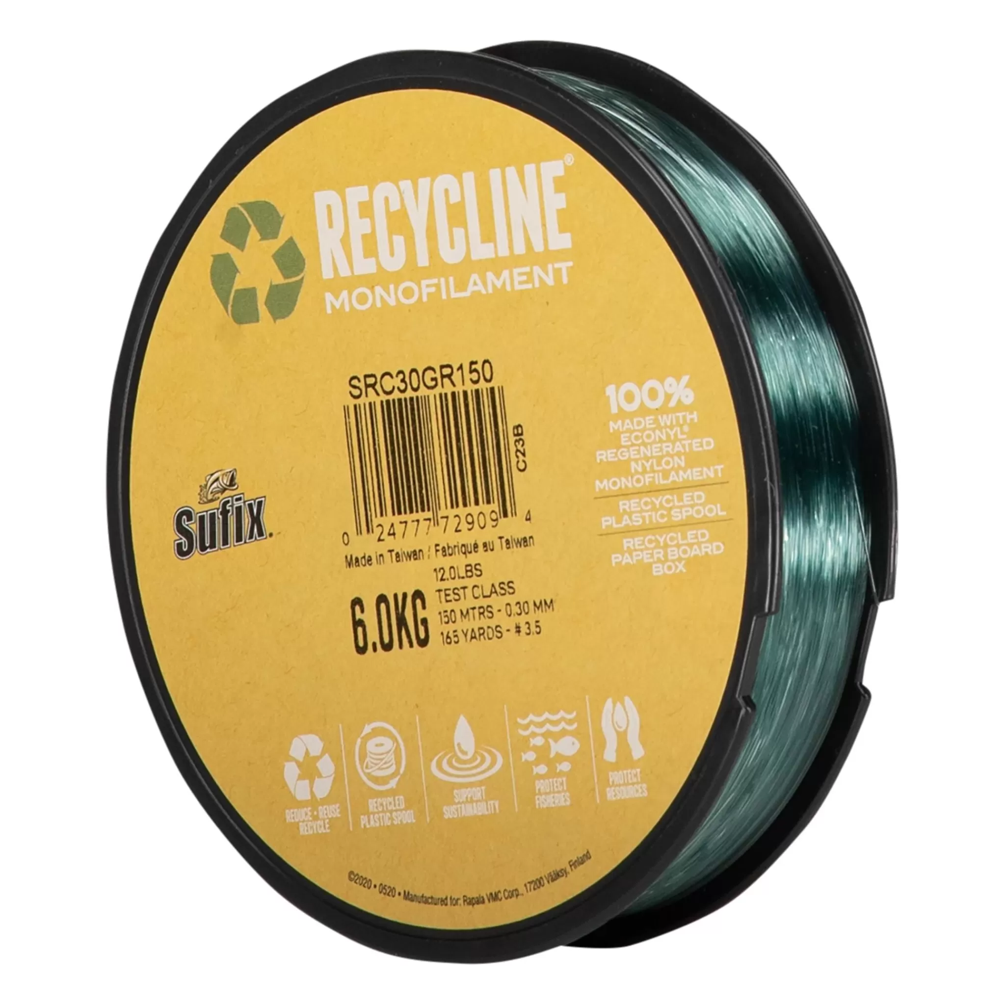 sufix Recycline Green 150M, Fiskesene