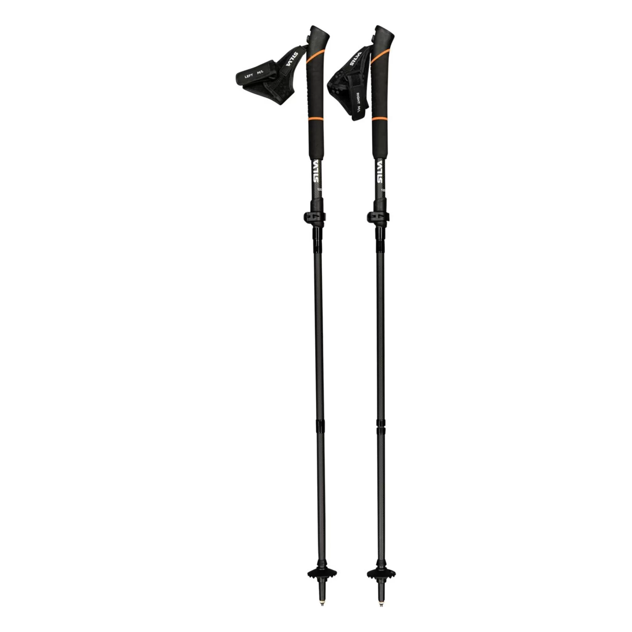 silva Running Poles Carbon Adjust 120-140Cm, Justerbare Gastaver