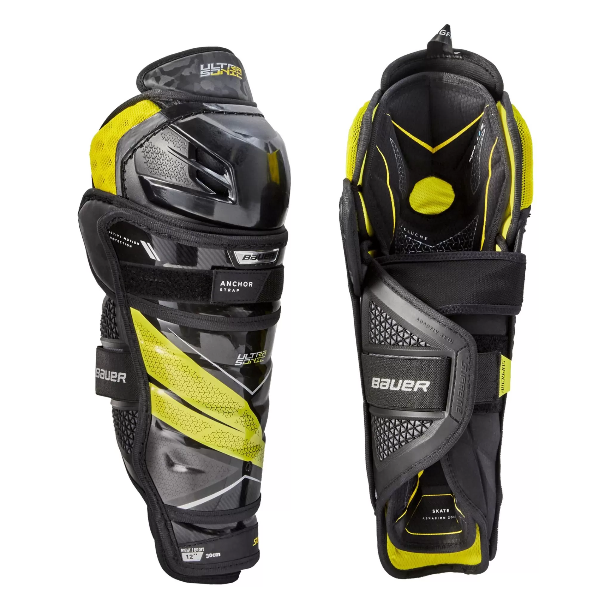 bauer S21 Supreme Ultrasonic Shin Guard - Jr 21/22, Leggskinn Junior