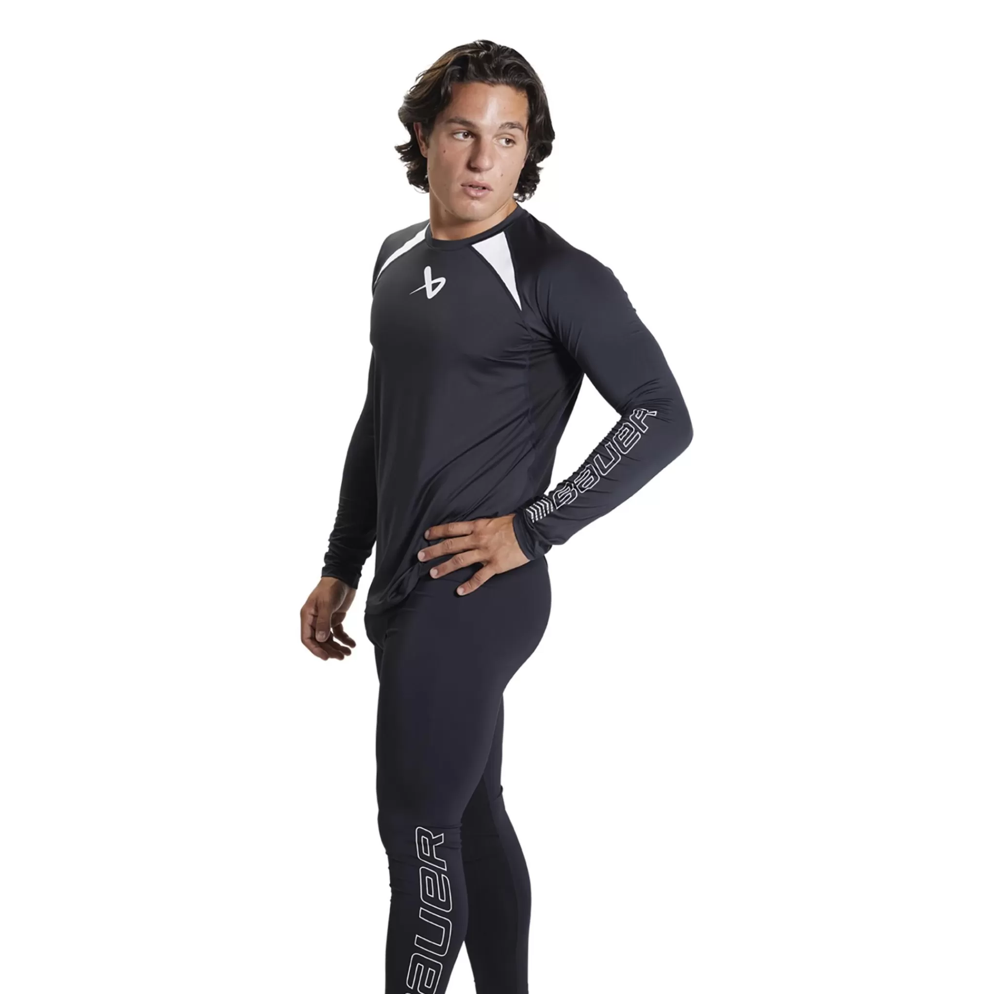 bauer S22 Performance Long Sleeve Top-Sr 23/24, Treningstroye Senior