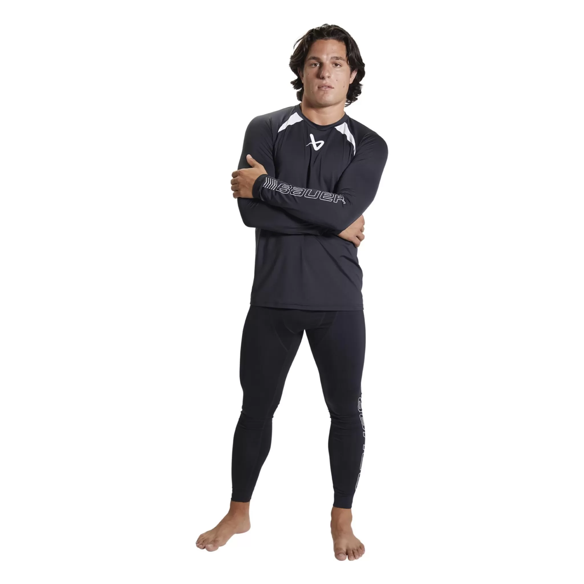 bauer S22 Performance Long Sleeve Top-Sr 23/24, Treningstroye Senior