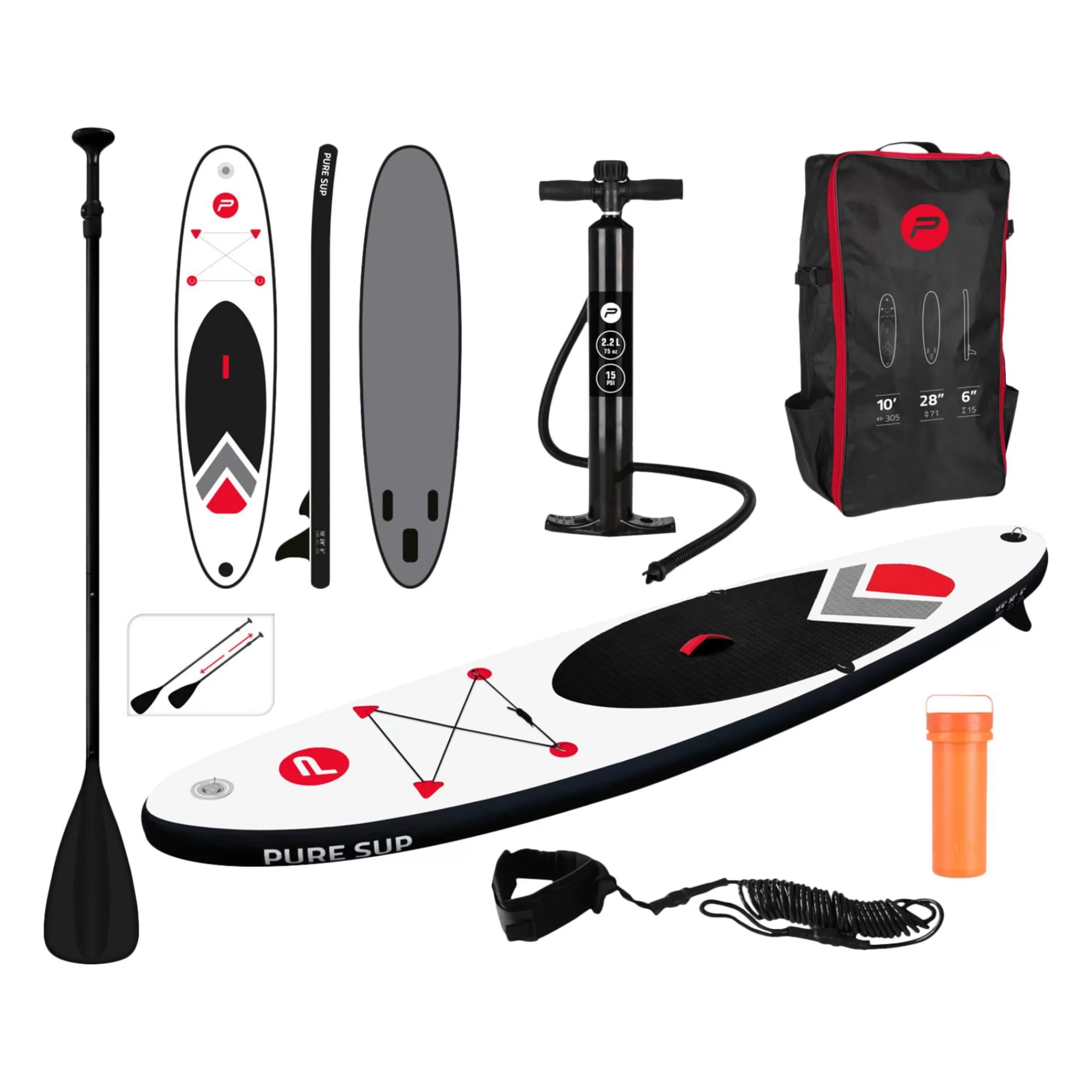 PURE4FUN Sup 305 Complete Package, Padlebrett-Pakke