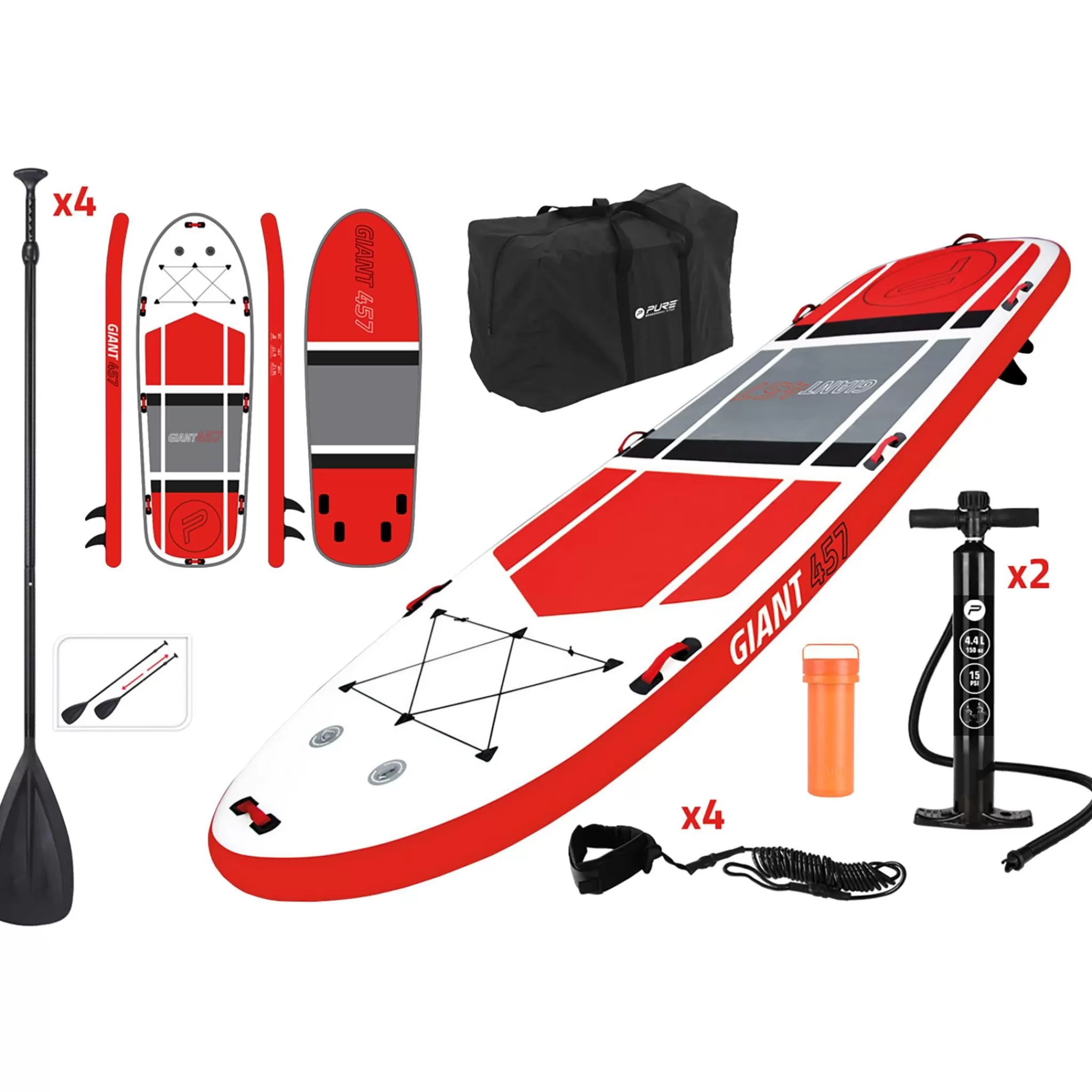 PURE4FUN Sup Giant Complete Package, Padlebrett