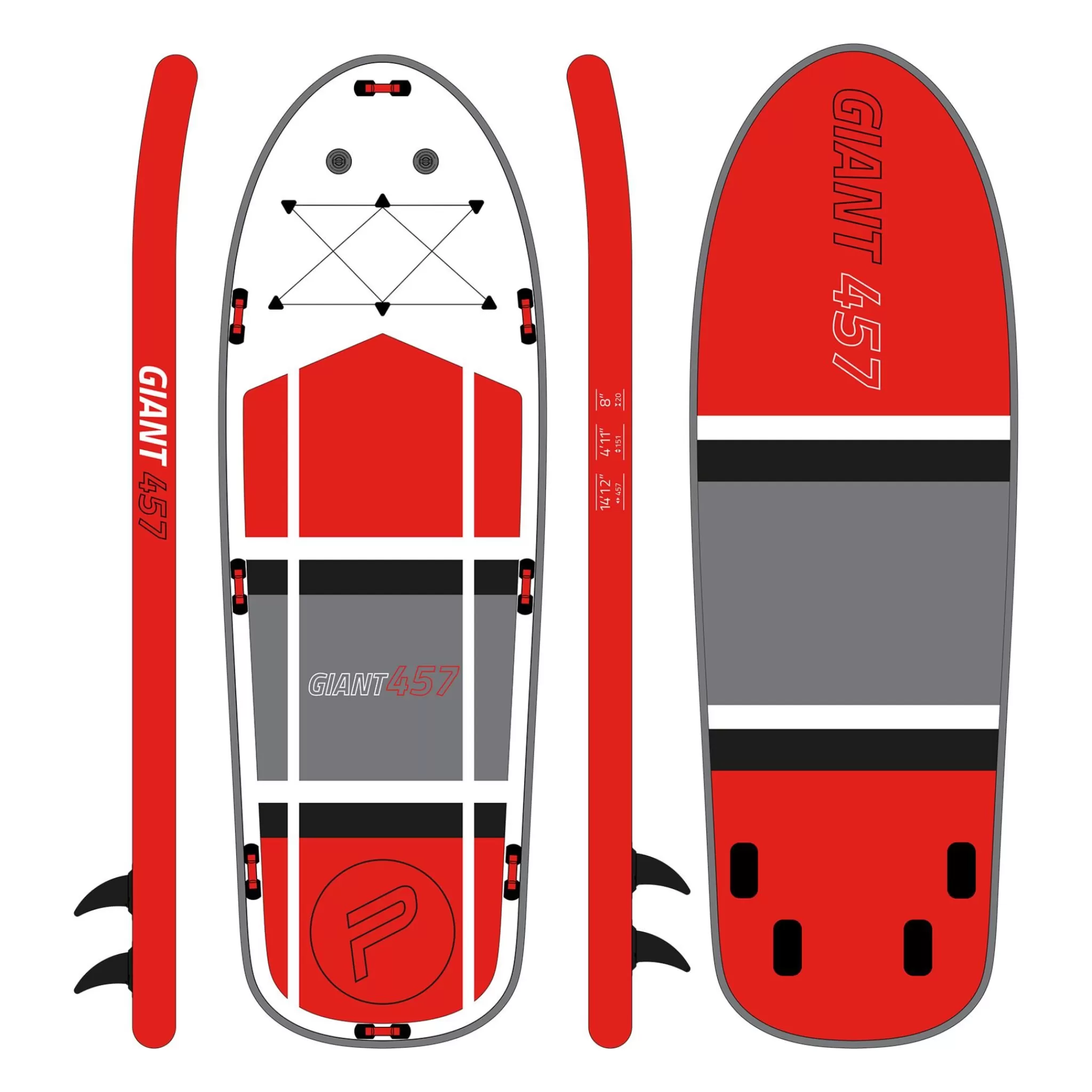 PURE4FUN Sup Giant Complete Package, Padlebrett