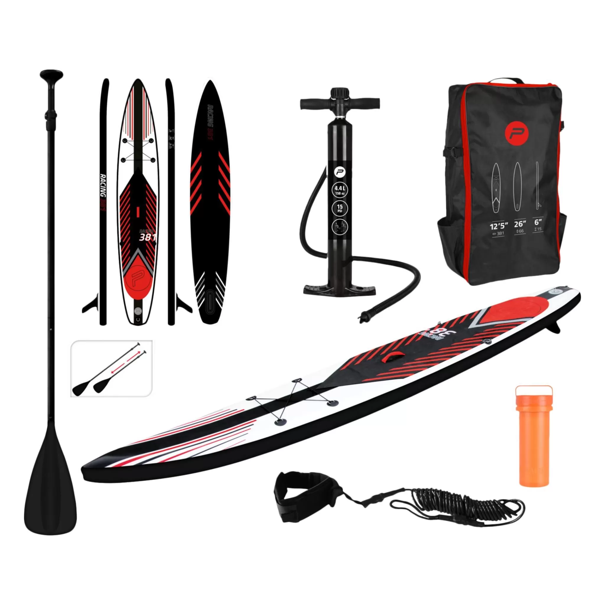 PURE4FUN Sup Racing Complete Package, Padlebrett Pakke