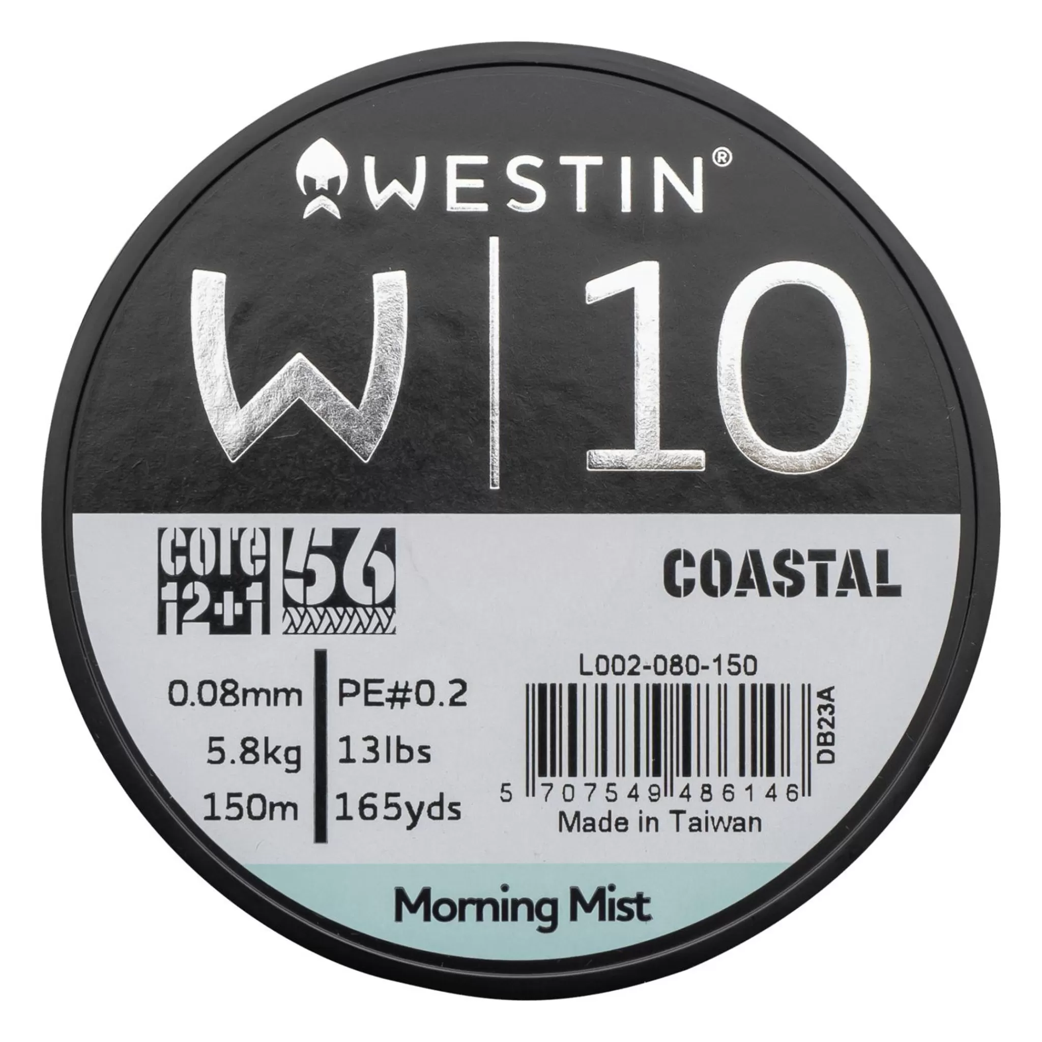 Westin W10 13 Braid Coastal 0.08Mm 150M 5.8Kg, Fiskesene Multifilament