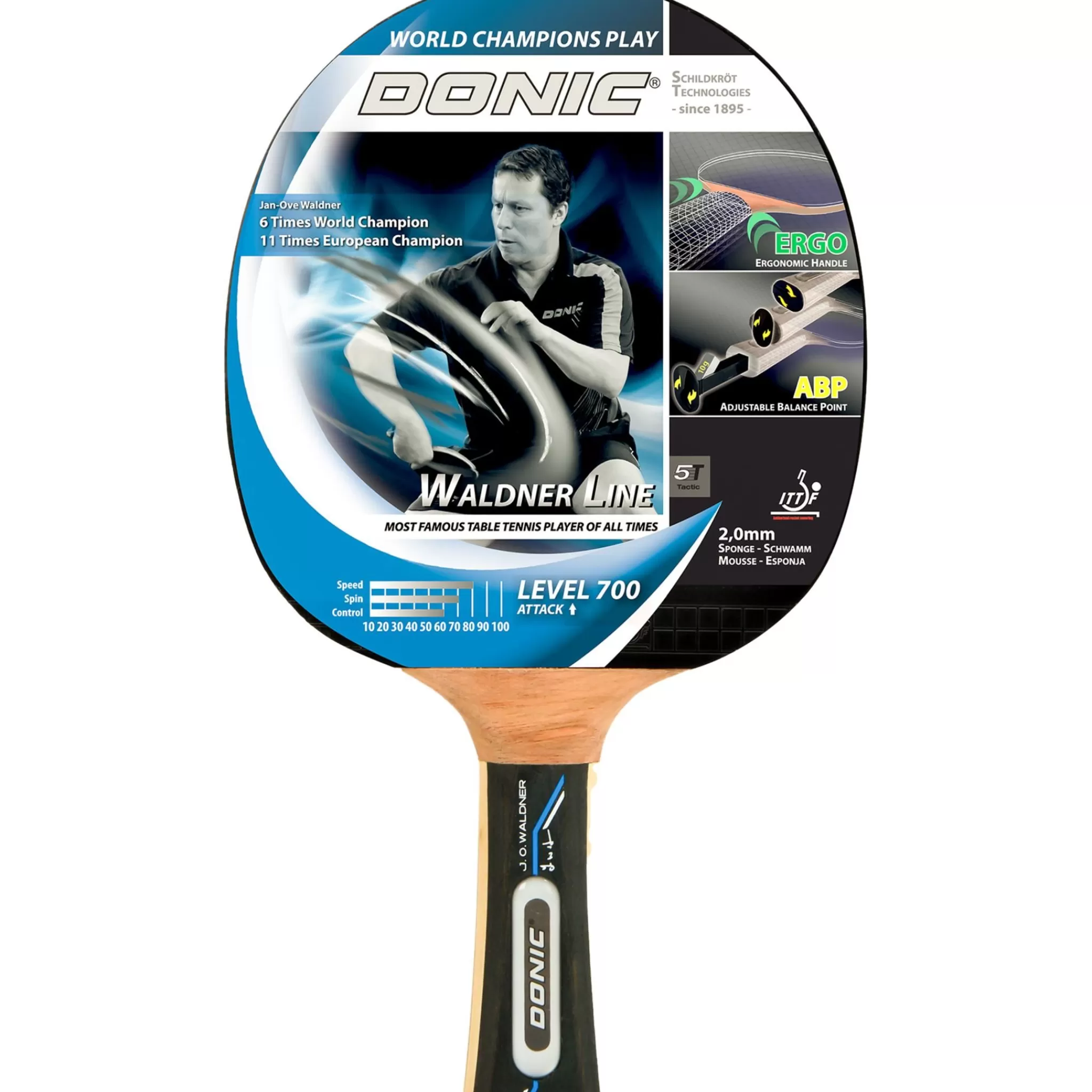 Donic Schildkröt Waldner 700 4-Star, Bordtennisracket