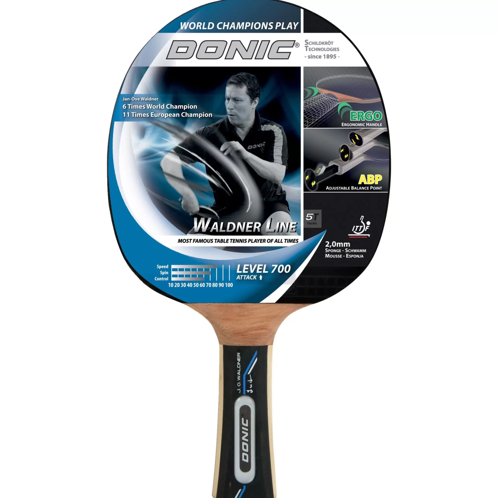 Donic Schildkröt Waldner 700 4-Star, Bordtennisracket